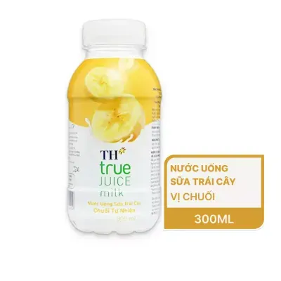 Nước uống sữa trái cây TH True Juice Milk hương chuối chai 300ml