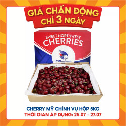 Cherry Mỹ thùng 5kg (1 Thùng)