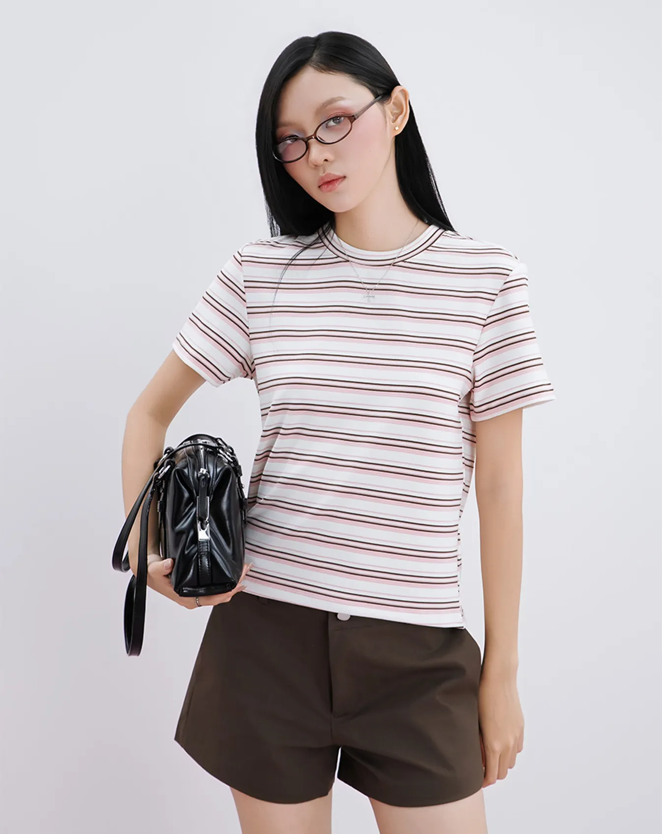 ÁO THUN SỌC TAY NGẮN PHOM REGULAR - Image 1