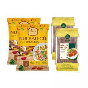 Combo Bún lứt Đại Lộc 255g & Nui rau củ 350g