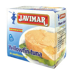 Cá ngừ vây vàng ngâm dầu hướng dương Javimar hộp 80g (1 Hộp)