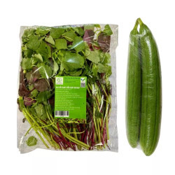 Combo rau dền baby và mướp hương