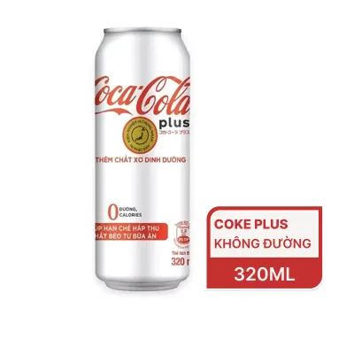 Nước ngọt Coke Plus CocaCola không đường lon 320ml