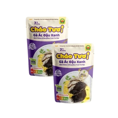 Combo 2 gói cháo tươi gà ác đậu xanh Cây Thị 240g
