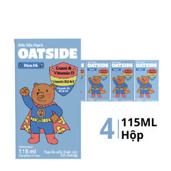 Lốc sữa yến mạch đậm đà Oatside hộp 115ml (4 Hộp)