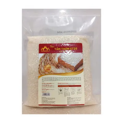 Gạo tấm thơm ST25 Kim Thiên Lộc túi 1kg