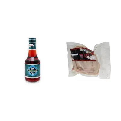 Combo Nước mắm 60N Hạnh Phúc chai 250ml + Gà ta thả đồi nửa con (không đầu, cổ) Tam Nông túi 590-750g