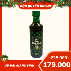 Dầu Olive Extra Virgin Basso chai 500ml (1 Chai)