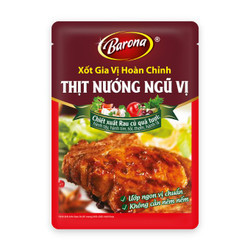 Xốt gia vị hoàn chỉnh thịt nướng ngũ vị Barona gói 80g