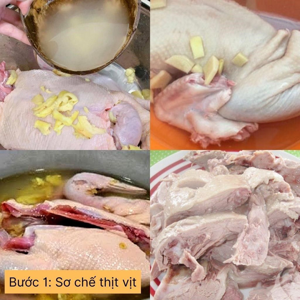 sơ chế thịt vịt