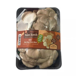 Nấm bào ngư xám non Nấm Xanh vỉ 200g (1 Vỉ)