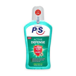Nước súc miệng active defense P/S chai 500ml