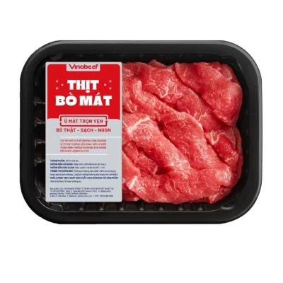 Đùi bò thái lát mỏng Vinabeef khay 200g