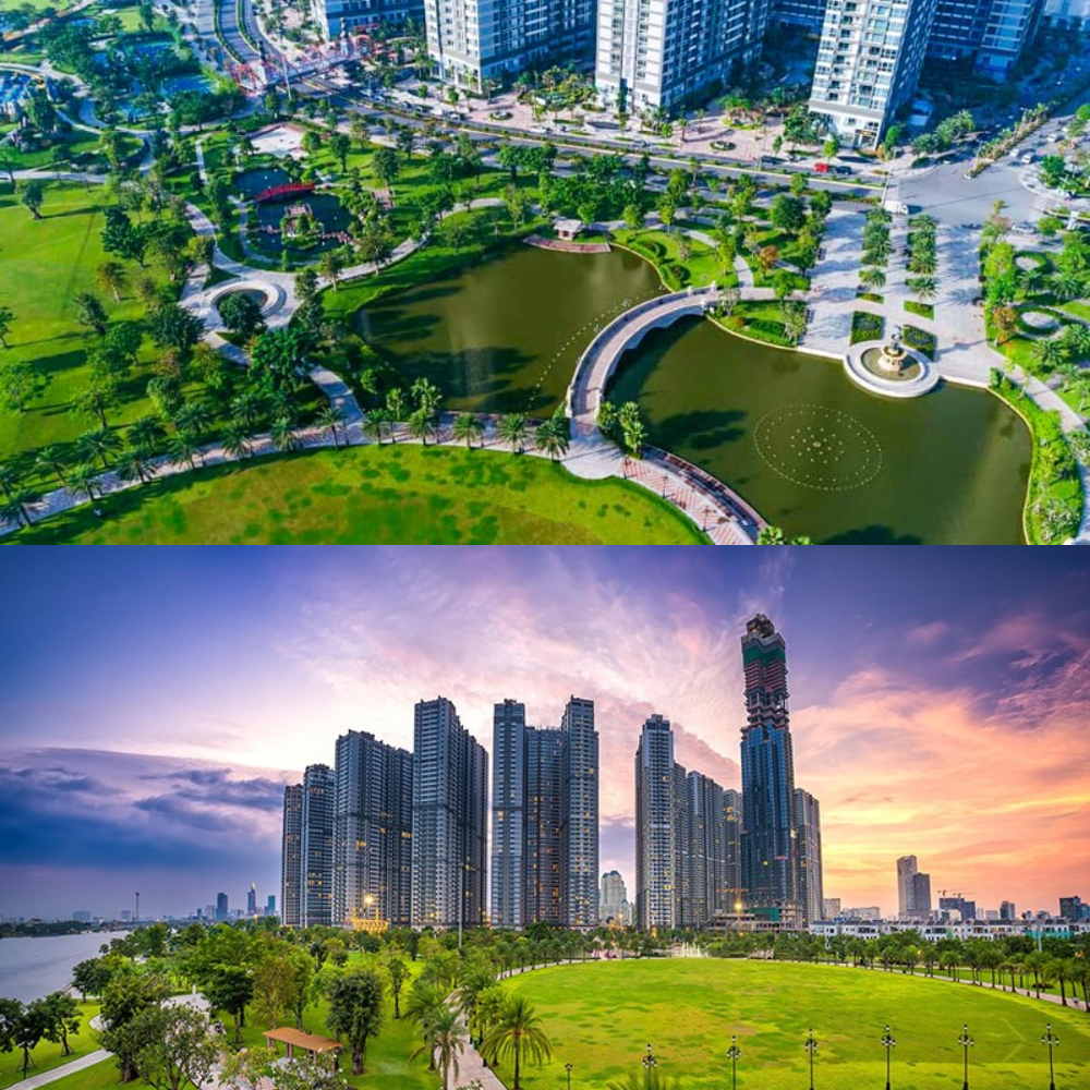 Ngắm nhìn Landmark 81 tại công viên Vinhomes Central Park