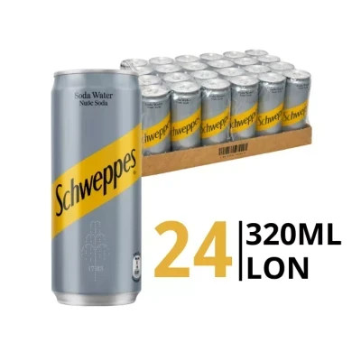 Thùng 24 lon nước soda Schweppes 320ml