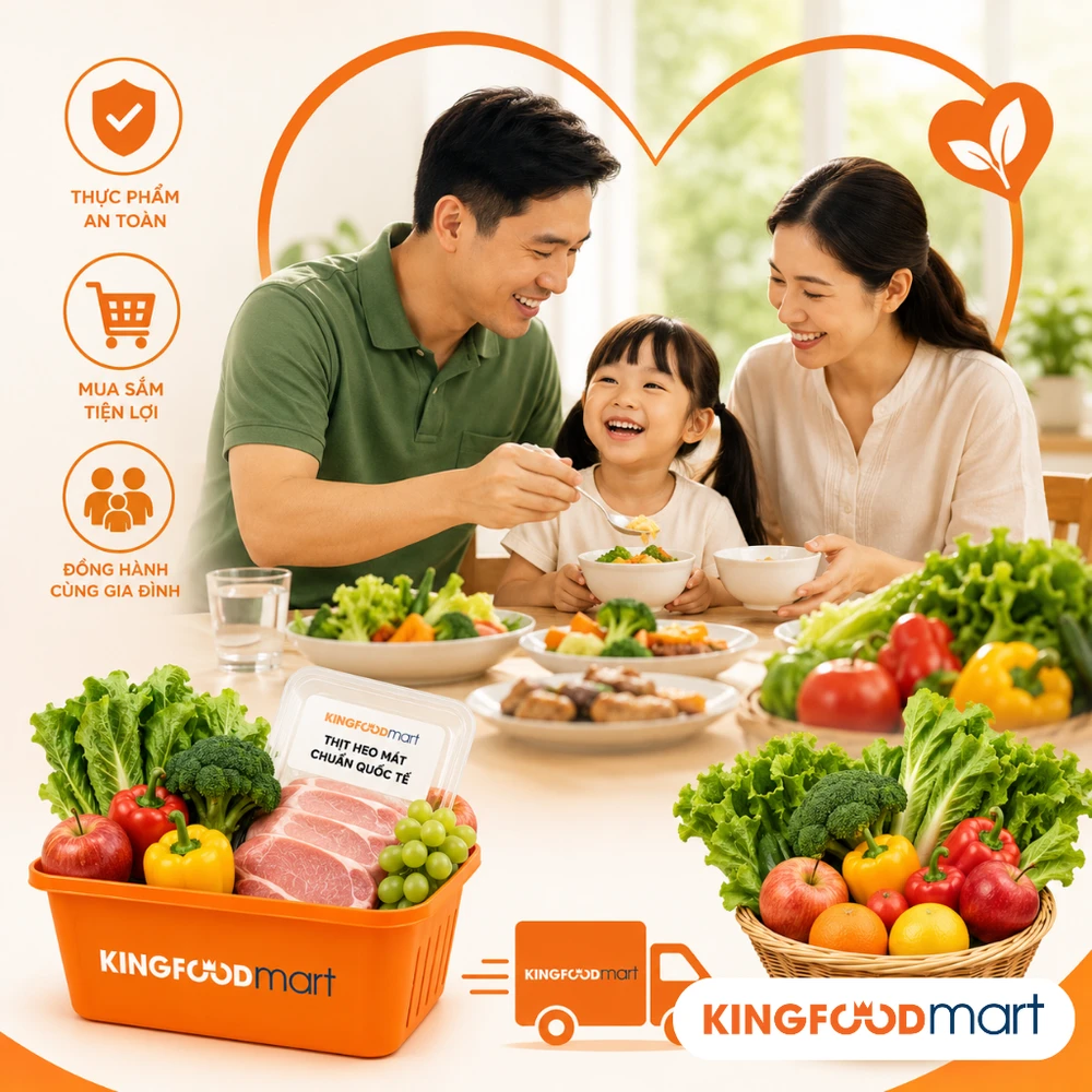 Kingfoodmart cùng bố mẹ đồng hành vì tương lai trọn vẹn của con