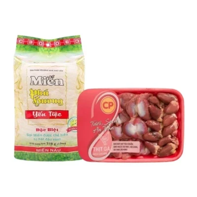 Combo miến xào lòng gà