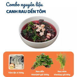 Combo canh rau dền tôm