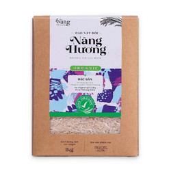 Gạo xát dối Nàng Hương hữu cơ Nàng Mekong hộp 1kg (1 Hộp)