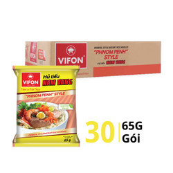 Thùng hủ tiếu nam vang Phnom Penh Vifon gói 65g (30 Gói)