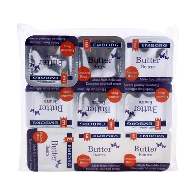Bơ lạt viên 82% chất béo Emborg vỉ 8 viên x 8g