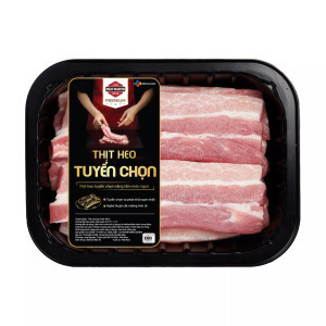 Ba rọi heo rút sườn BBQ Meat Master khay 400g (1 Khay)