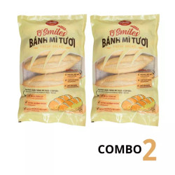 Combo 2 bánh mì tươi đông lạnh O'Smiles 350g (5x70g)