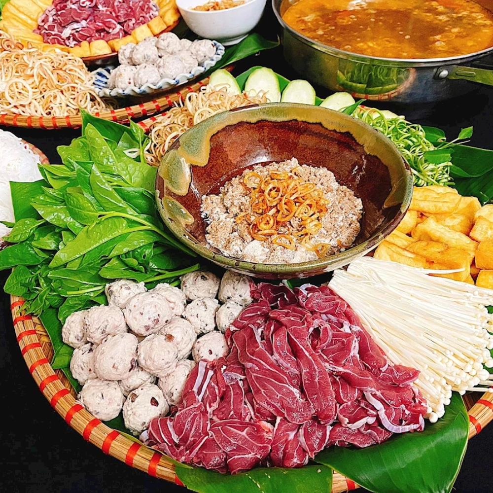 Lẩu riêu cua bắp bò