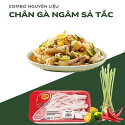 Combo chân gà tươi 500g và ớt sả tắc