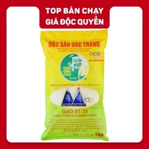 Gạo ST25 đặc sản Sóc Trăng Ông Cua túi 5kg