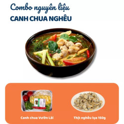 Combo canh chua nghêu