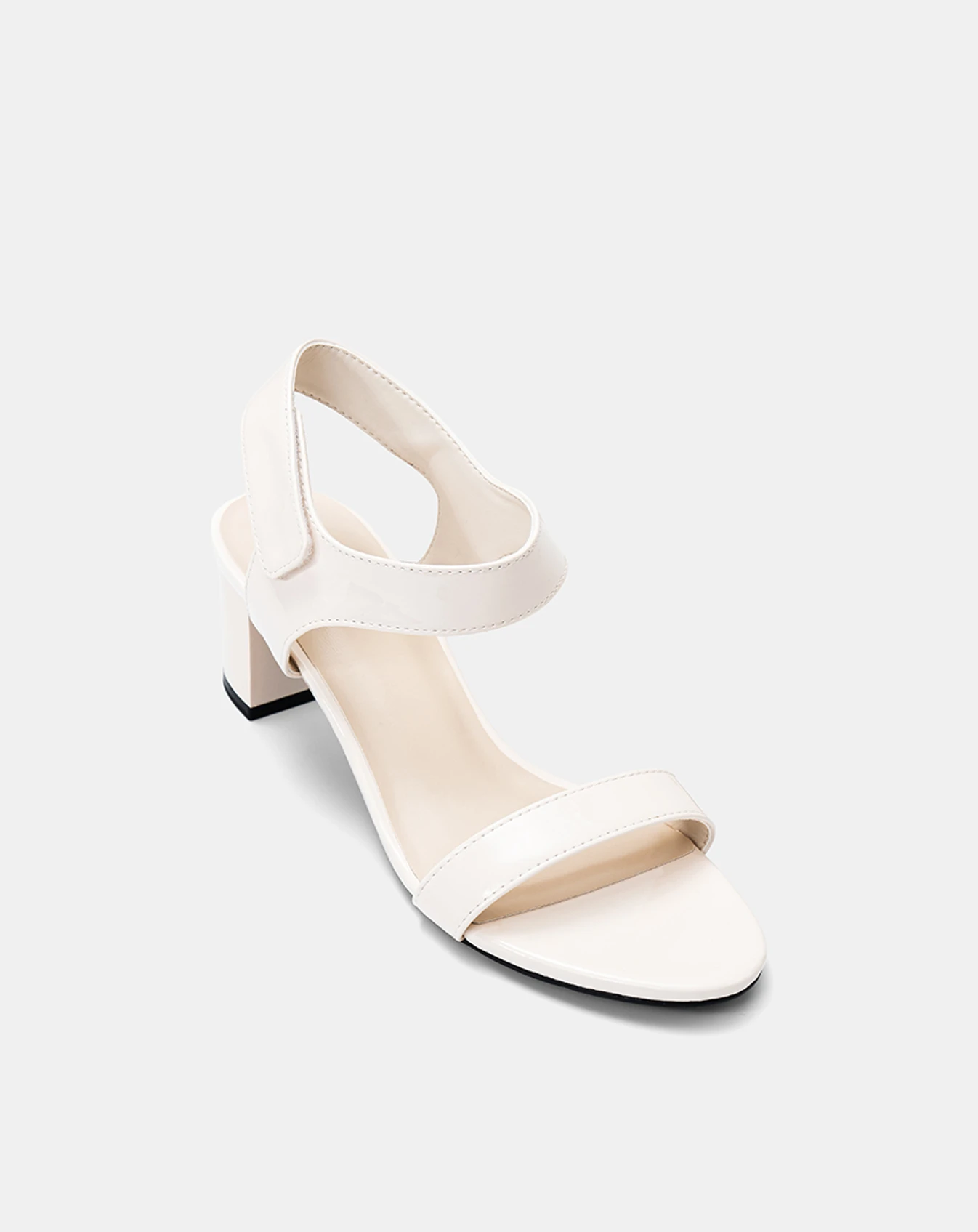 Giày Sandal Gót Trụ Quai Ngang Basic - Image 8