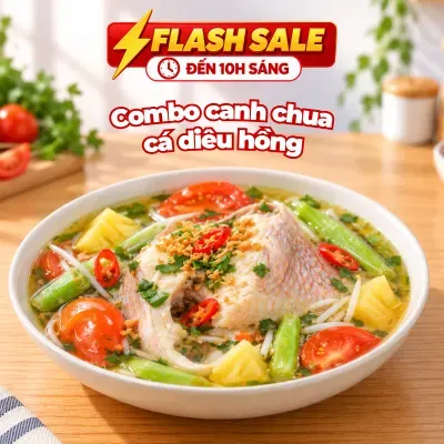 Combo canh chua cá diêu hồng