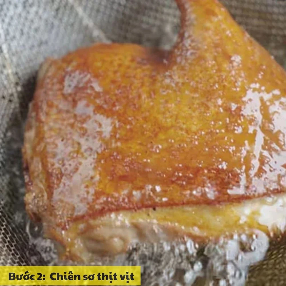 chiên sơ thịt vịt