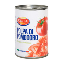 Cà chua Ý xắt nhỏ Reggia hộp 400g (1 Hộp)