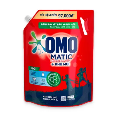 Nước giặt matic cửa trên Omo túi 3.9kg