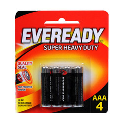 Pin AAA super heavy duty 1212 SW4 Eveready vỉ 4 viên