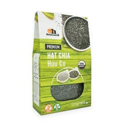 Hạt chia đen hữu cơ Oh Smile Nuts hộp giấy 500g