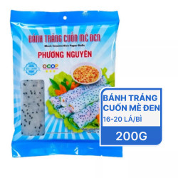 Bánh tráng cuốn mè đen Phương Nguyên gói 200g (1 Gói)