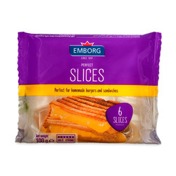 Phô mai lát Perfects Emborg gói 100g