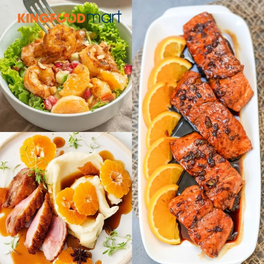Các món ăn mặn từ quýt đường tươi thanh mát, giàu dinh dưỡng. 
