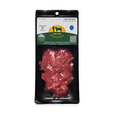 Thịt bò úc cắt khối lúc lắc Pacow 250g