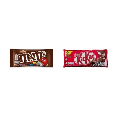 Combo Kẹo socola sữa M&M gói 37g + Socola 6 thanh 2F (F/W) Kitkat gói 102g
