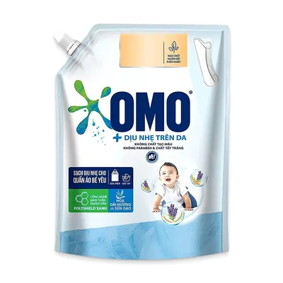 Nước giặt máy dịu nhẹ trên da Omo túi 2kg