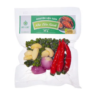 Nguyên liệu tươi kho tiêu xanh An Lạc gói 60g