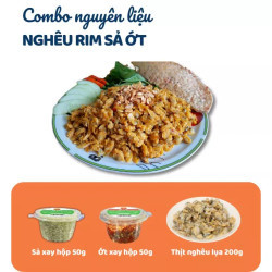 Combo nghêu rim sả ớt