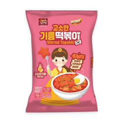 Bánh gạo topokki chả cá dầu mè hoa tim sao Young Boong gói 188g (1 gói)