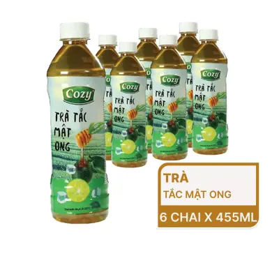 Lốc 6 chai trà tắc mật ong Cozy 455ml