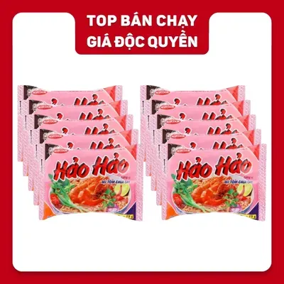 Combo 10 gói mì ăn liền Hảo Hảo Acecook vị tôm chua cay 75g