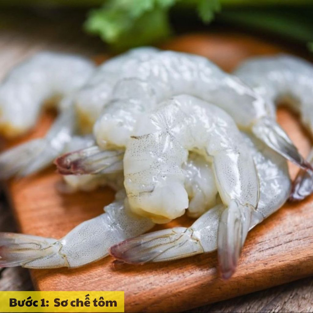 sơ chế tôm